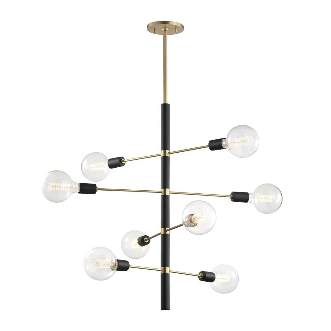 Astrid taklampe - Ø70cm-Taklamper-Hudson Valley-Messing-Hud__H178808-AGB/BK-CE-Lightup.no