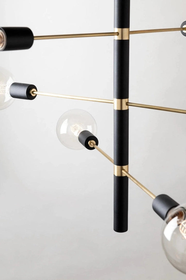 Astrid taklampe - Ø70cm-Taklamper-Hudson Valley-Messing-Hud__H178808-AGB/BK-CE-Lightup.no