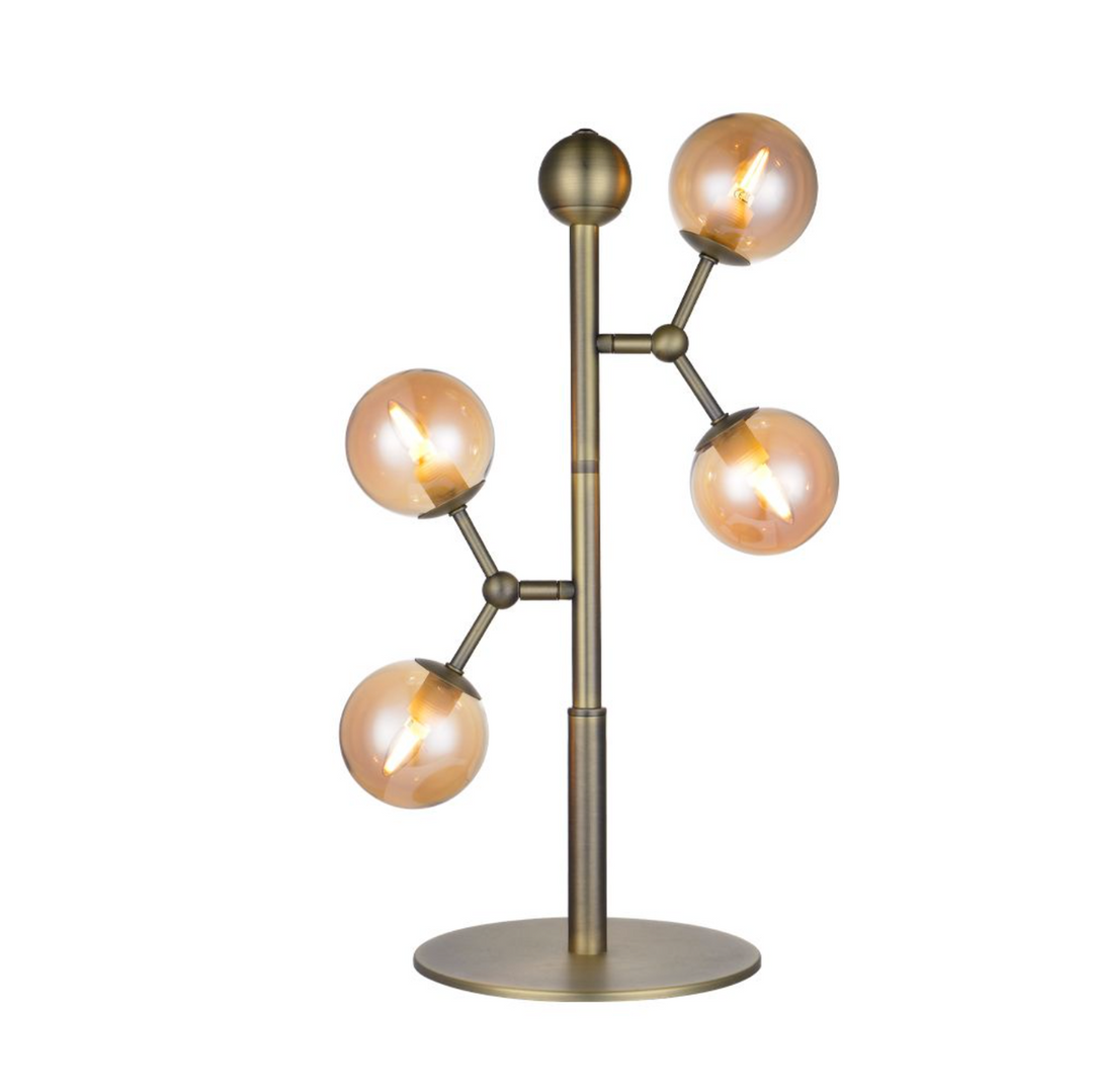 Atom bordlampe - Amber-Bordlamper-Halo Designs-5705639740116-Lightup.no
