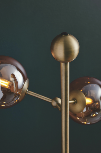 Atom gulvlampe - Amber-Gulvlamper-Halo Designs-5705639738892-Lightup.no
