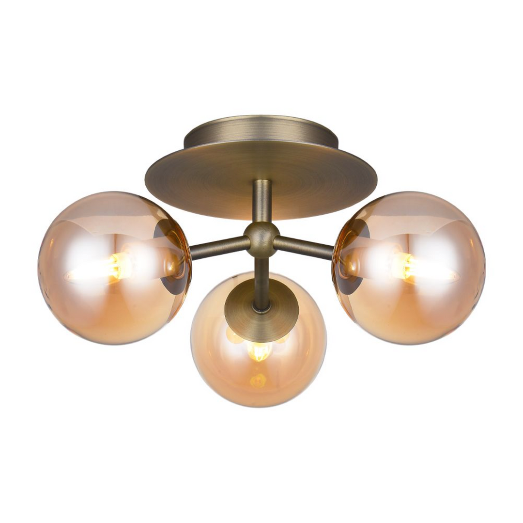 Atom taklampe trio - Amber-Taklamper-Halo Designs-5705639740178-Lightup.no