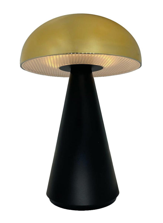 Aura oppladbar bordlampe 2,2W 2200 Kelvin IP44 - Dimbar-Bordlamper-NorDesign-Svart / Messingfarget-171310305-Lightup.no