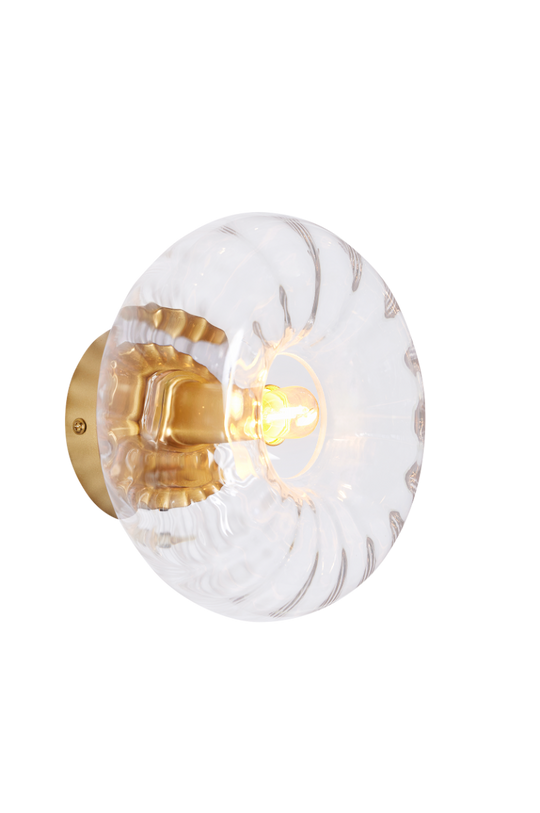 Aurora vegg/taklampe 20 cm-Vegglamper-Ms - belysning-Klar / Gullfarget-9400000618-Lightup.no