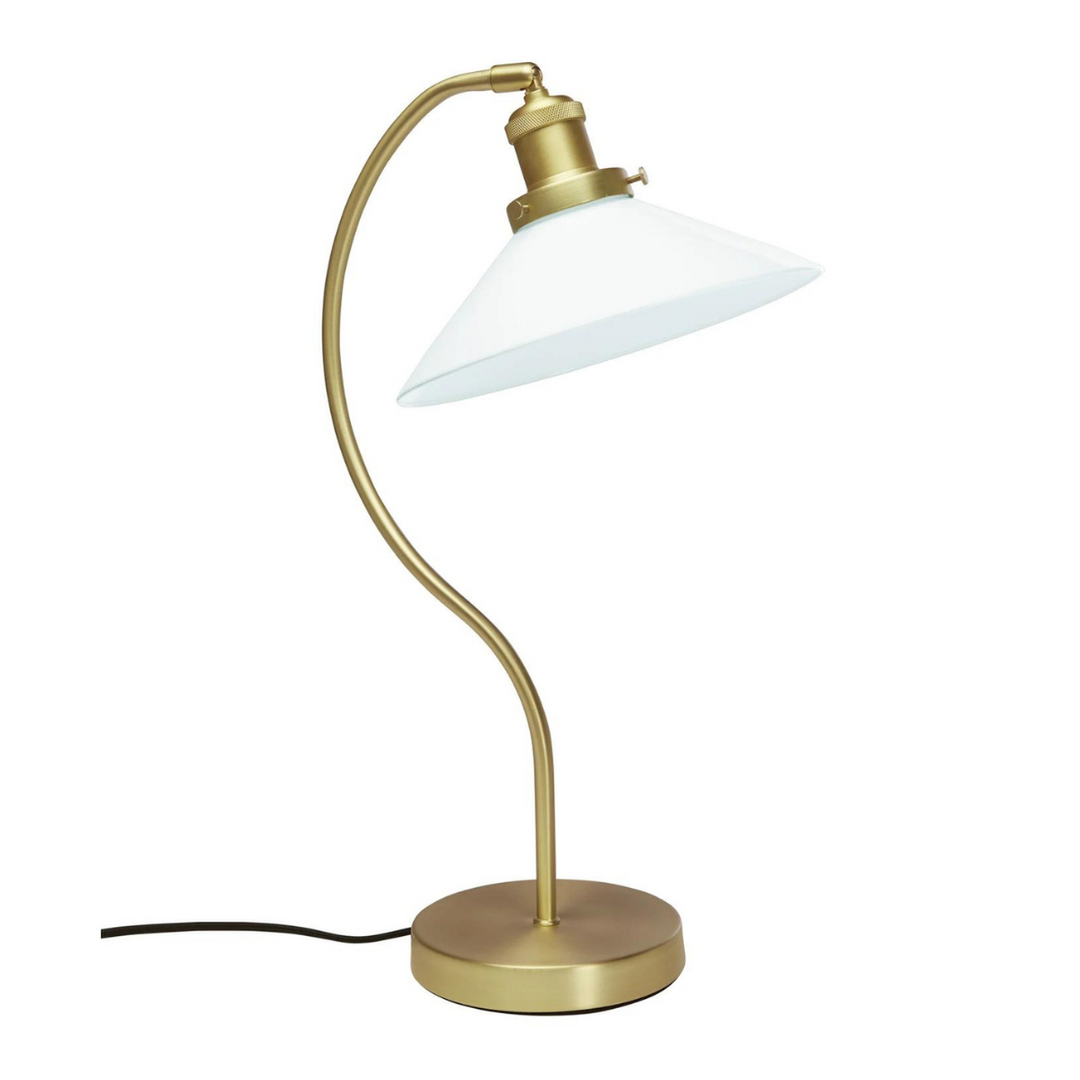Axel bordlampe - Messing/hvit-Bordlamper-Pr home of Scandinavia Ab-Messing / Opal-Prh__4602510-Lightup.no
