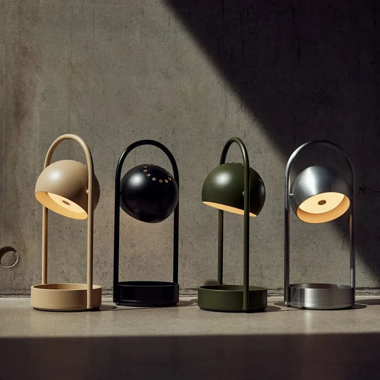 Ball portabel oppladbar bordlampe 2700 Kelvin-Bordlamper-Frandsen-Svart-147183-Lightup.no