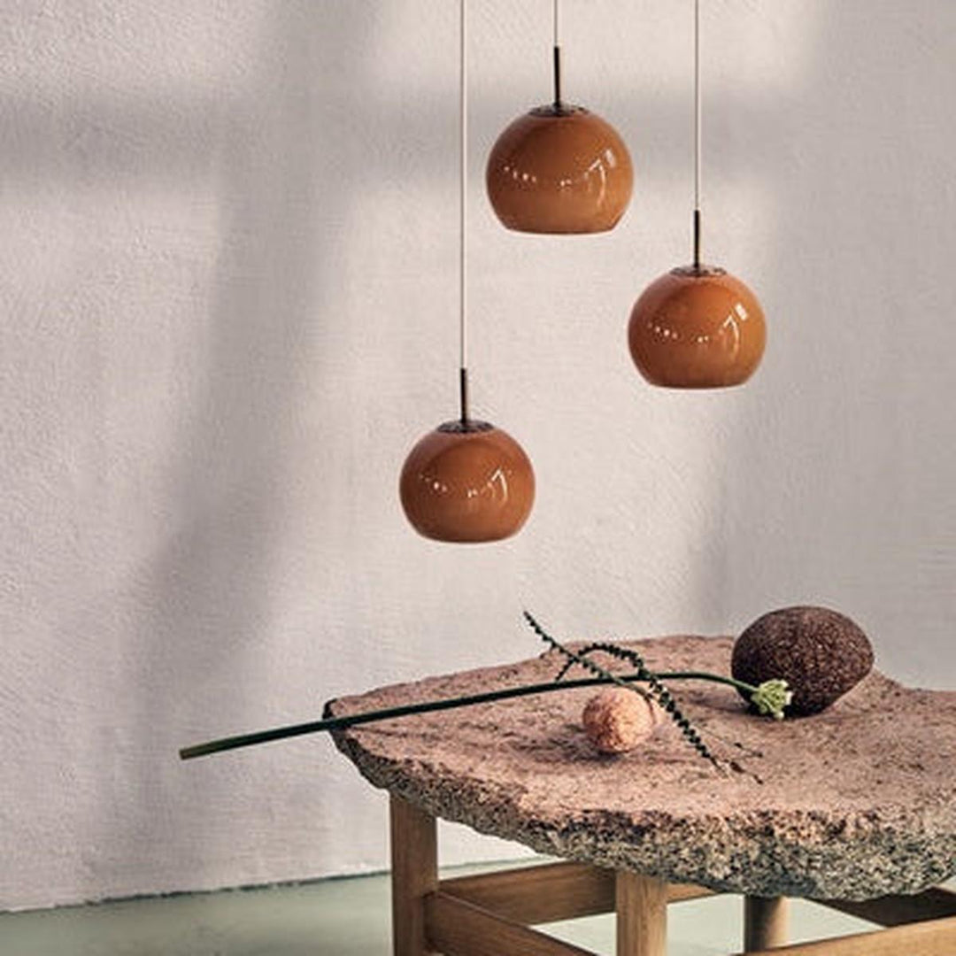 Ball takpendel Glass Ø18 cm-Takpendler-Frandsen-Hvit-137728-Lightup.no