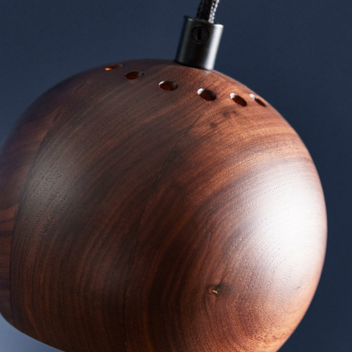 Ball takpendel Ø12 cm-Takpendler-Frandsen-Valnøtt-136654-Lightup.no