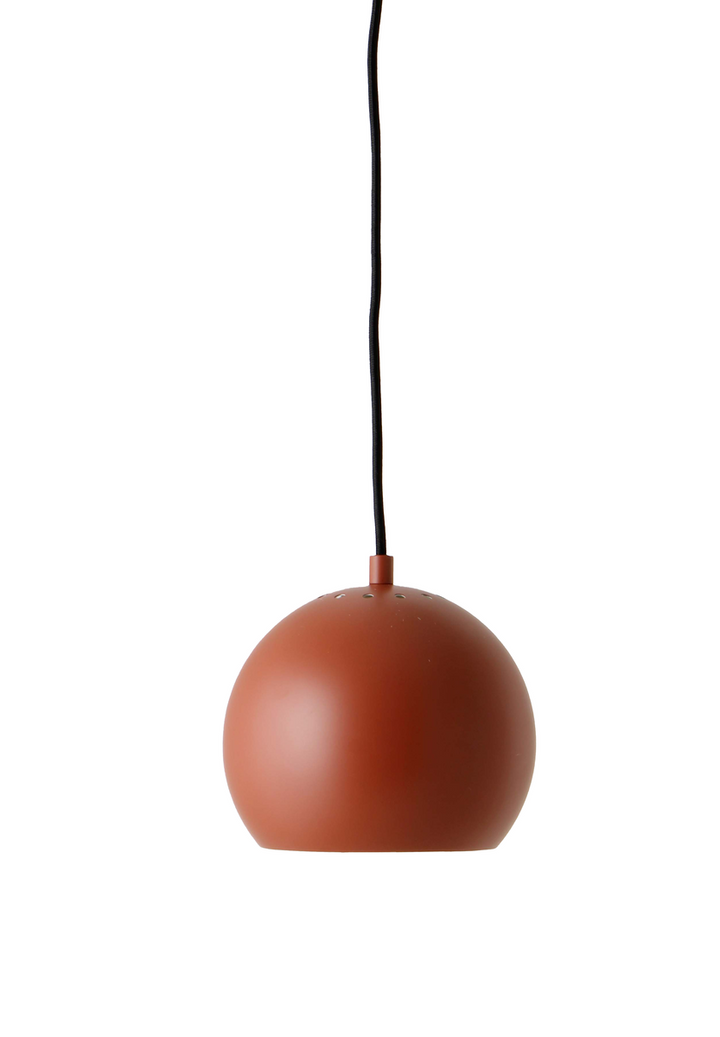 Ball takpendel Ø18 cm-Takpendler-Frandsen-Matt terracotta rød-127407-Lightup.no
