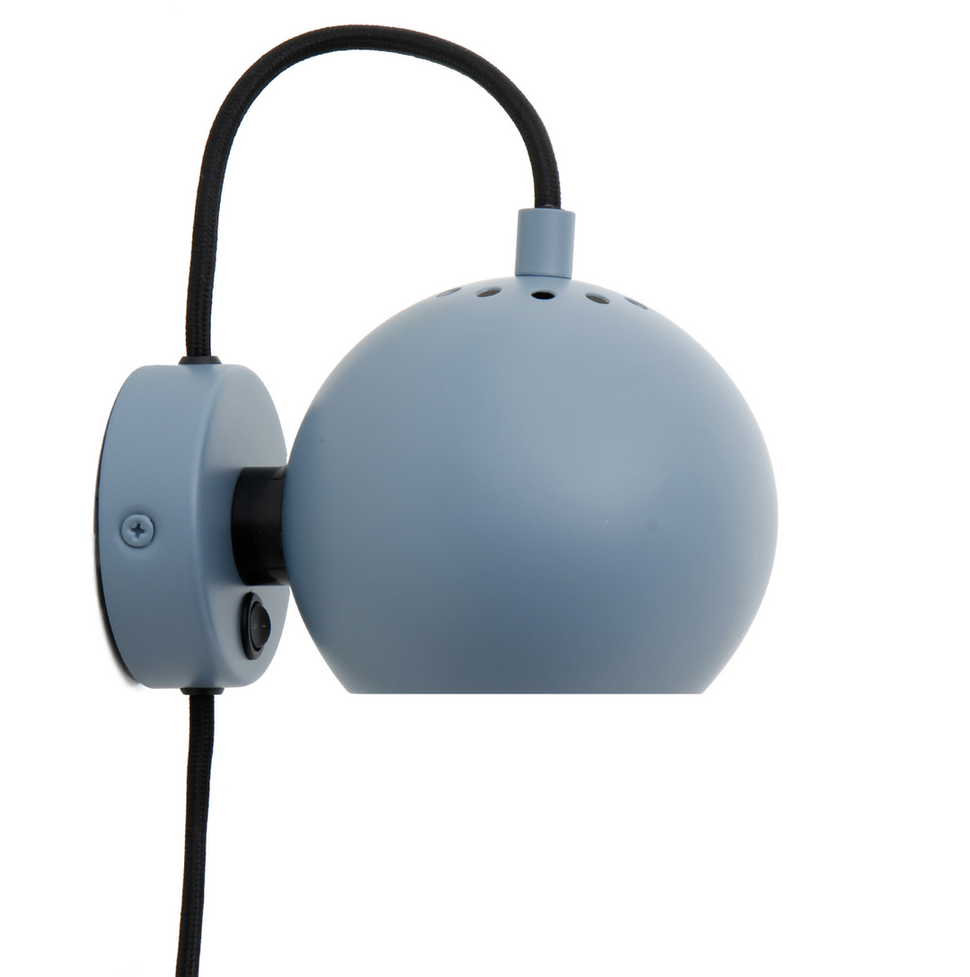 Ball vegglampe Ø12 cm-Vegglamper-Frandsen-Glossy beige-123397-Lightup.no