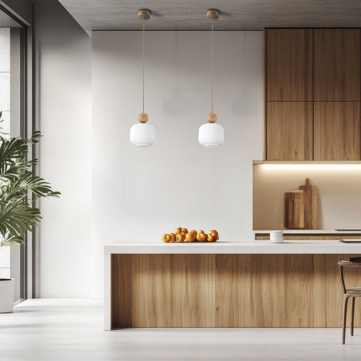 Ballo takpendel 1-lys-Takpendler-TK Lighting-Hvit / Trefarget-TK-11049-Lightup.no