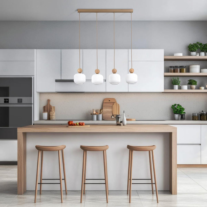 Ballo takpendel 4-lys-Takpendler-TK Lighting-Hvit / Trefarget-TK-11051-Lightup.no