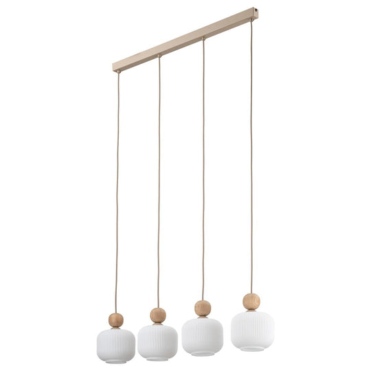 Ballo takpendel 4-lys-Takpendler-TK Lighting-Hvit / Trefarget-TK-11051-Lightup.no