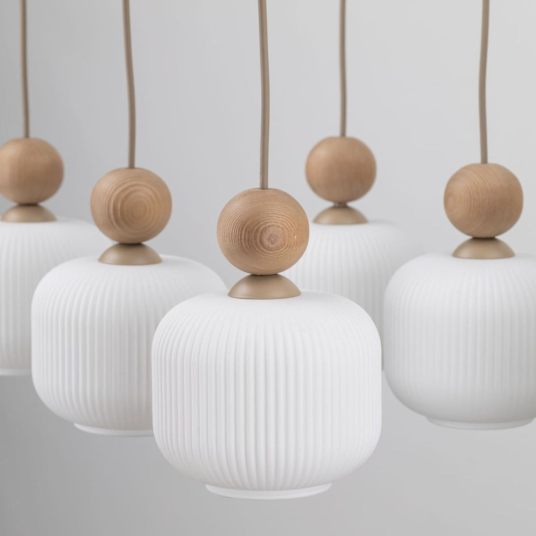 Ballo takpendel 6-lys-Takpendler-TK Lighting-Hvit / Trefarget-TK-11052-Lightup.no