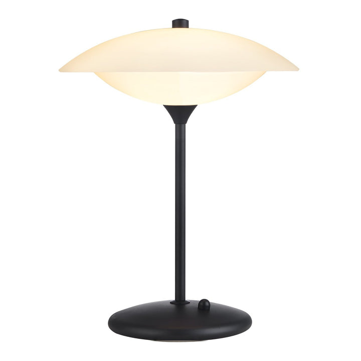 Baroni bordlampe - Matt Svart/Hvit-Bordlamper-Halo Designs-Svart / Opal-5703638991324-Lightup.no