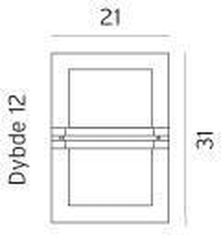 Basel 660 utelampe-Utebelysning vegg veggskjold-Norlys-Galvanisert stål-3185393-Lightup.no