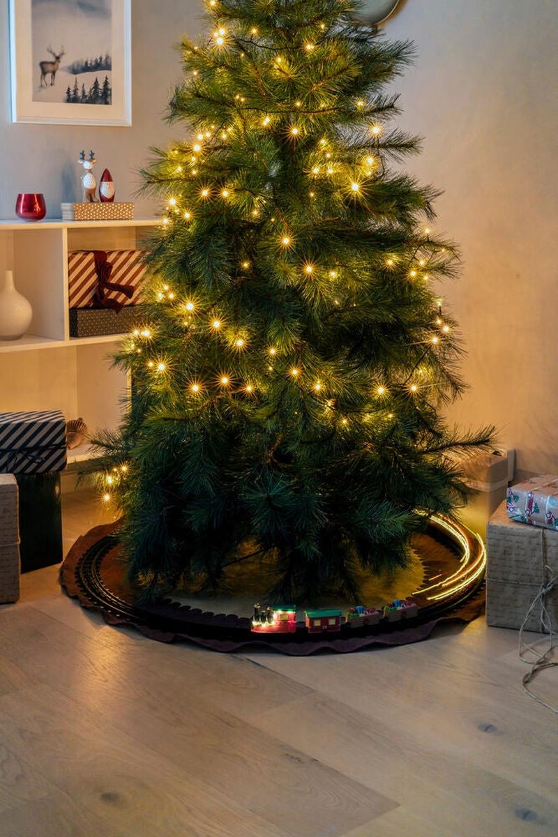 Batteridrevet juletog på skinner – Ø106 cm-Julebelysning dekor og pynt-Konstsmide-Flerfarget-4241-000-Lightup.no