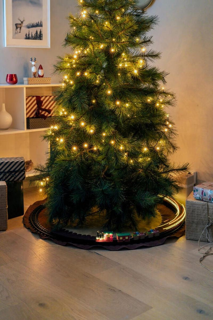 Batteridrevet juletog på skinner – Ø106 cm-Julebelysning dekor og pynt-Konstsmide-Flerfarget-4241-000-Lightup.no