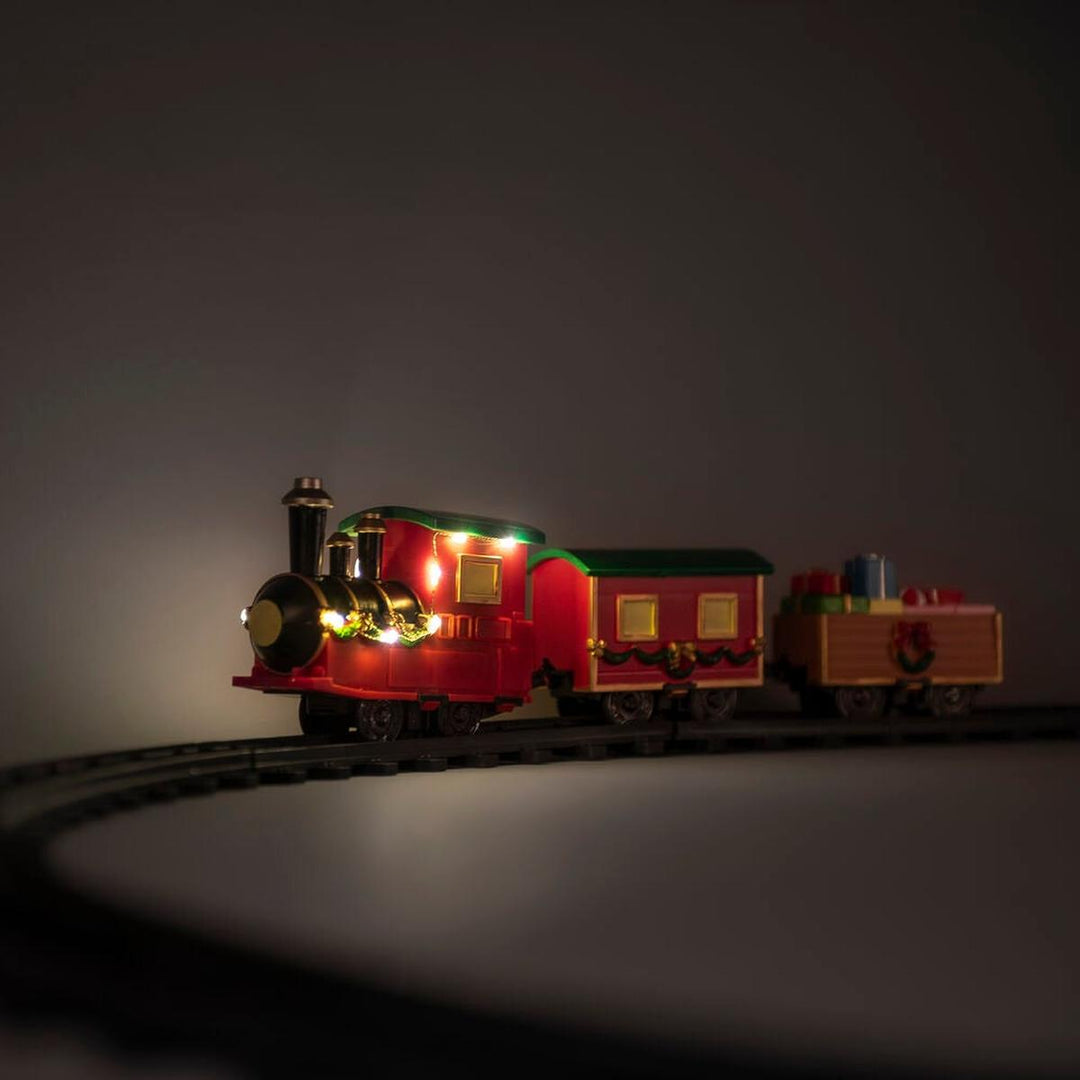 Batteridrevet juletog på skinner – Ø106 cm-Julebelysning dekor og pynt-Konstsmide-Flerfarget-4241-000-Lightup.no