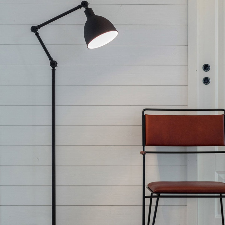 Bazar gulvlampe-Gulvlamper-By Rydens-Svart-Brs-4100610-4007-Lightup.no