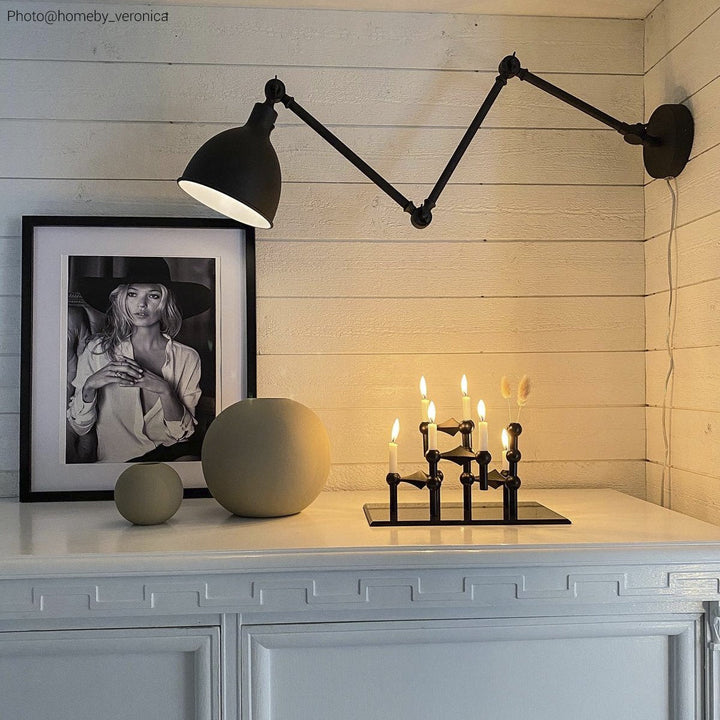 Bazar vegglampe Svart-Vegglamper-By Rydens-Svart-Brs-2827660-4000-Lightup.no