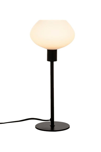 Bell bordlampe 37,5 cm - Svart/Opal-Bordlamper-Aneta Lighting-18100-15-01-Lightup.no