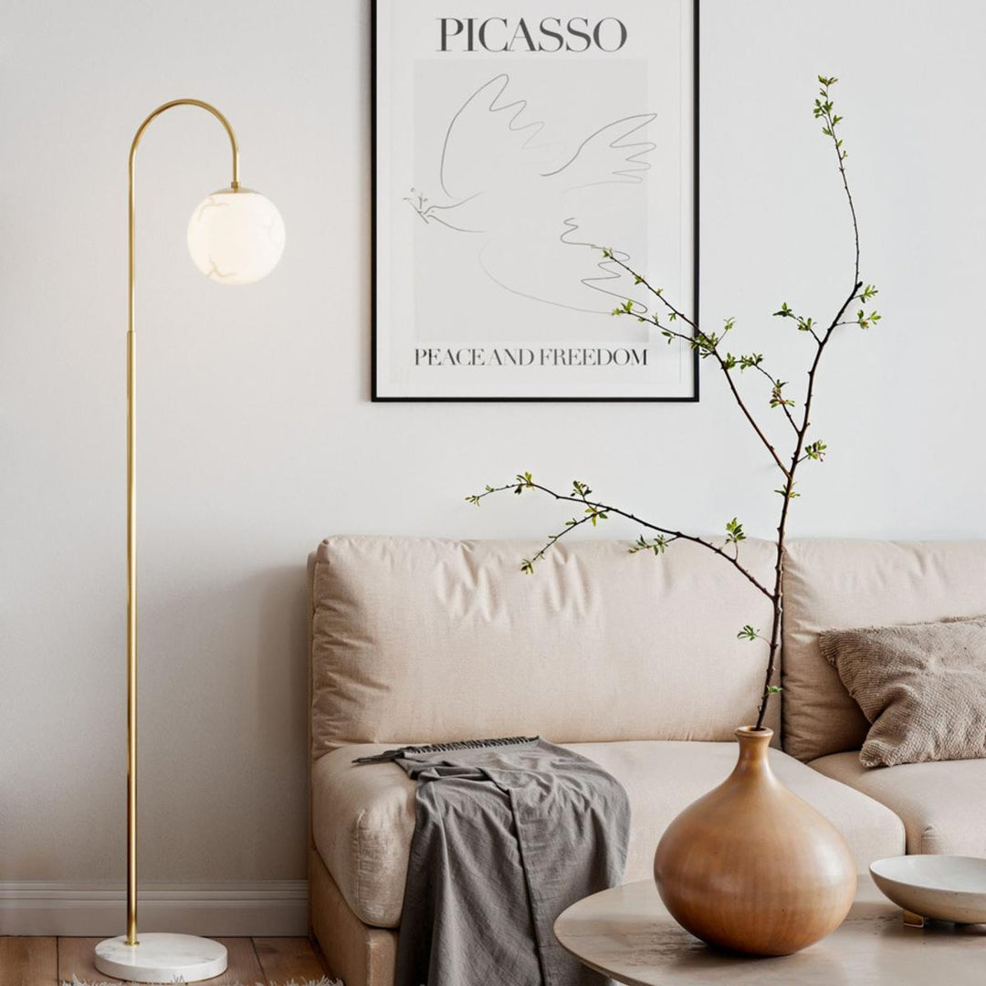 Bellagio gulvlampe-Gulvlamper-By Rydens-Messing/opal-Brs-4101050-5000-Lightup.no