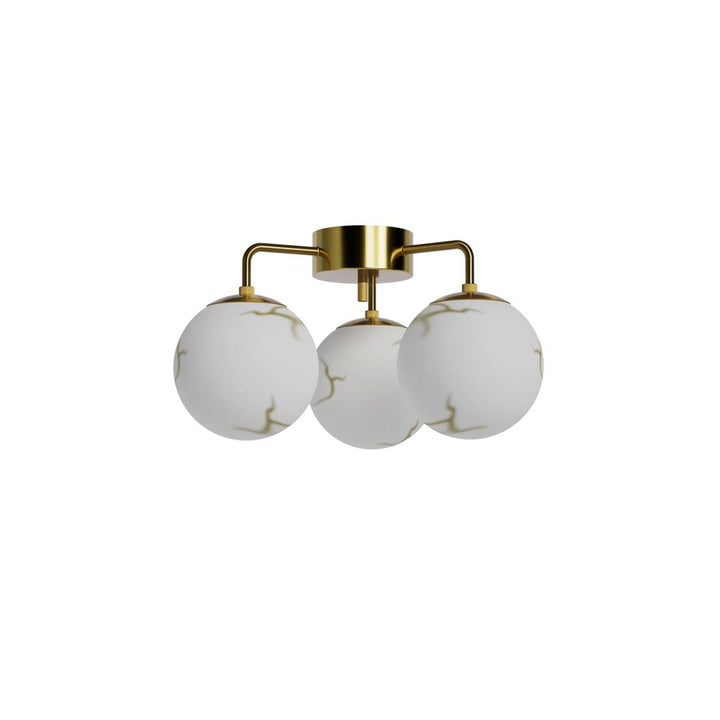 Bellagio taklampe 3 lys-Taklamper-By Rydens-Messing/opal-Brs-4202550-5000-Lightup.no