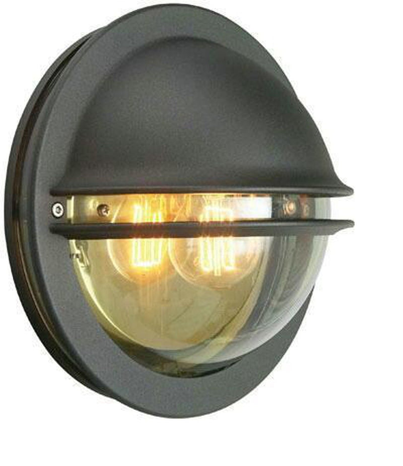 Berlin 610-Utebelysning vegg veggskjold-Norlys-Svart-3185309-Lightup.no