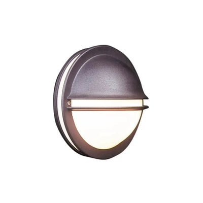 Berlin 611 E27-Utebelysning vegg veggskjold-Norlys-Sort / Opal glass-3185311-Lightup.no