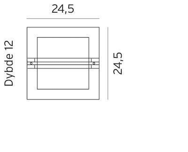 Bern 650-Utebelysning vegg veggskjold-Norlys-Galvanisert stål-3185390-Lightup.no