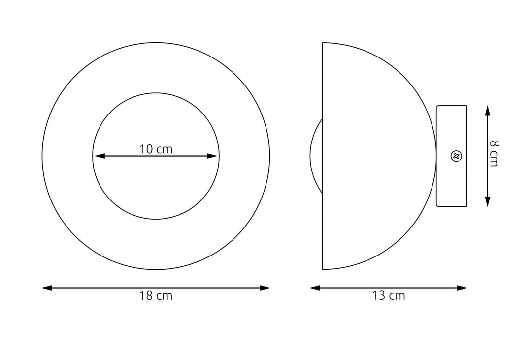 Bibi K1 vegglampe-Vegglamper-Emibig-Svart-1544/K1-Lightup.no