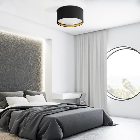 Bilbao taklampe 45 cm-Taklamper-TK Lighting-Svart / Gullfarget-TK-3376-Lightup.no