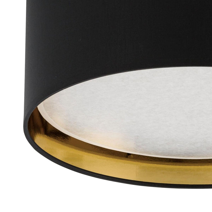 Bilbao taklampe 45 cm-Taklamper-TK Lighting-Svart / Gullfarget-TK-3376-Lightup.no