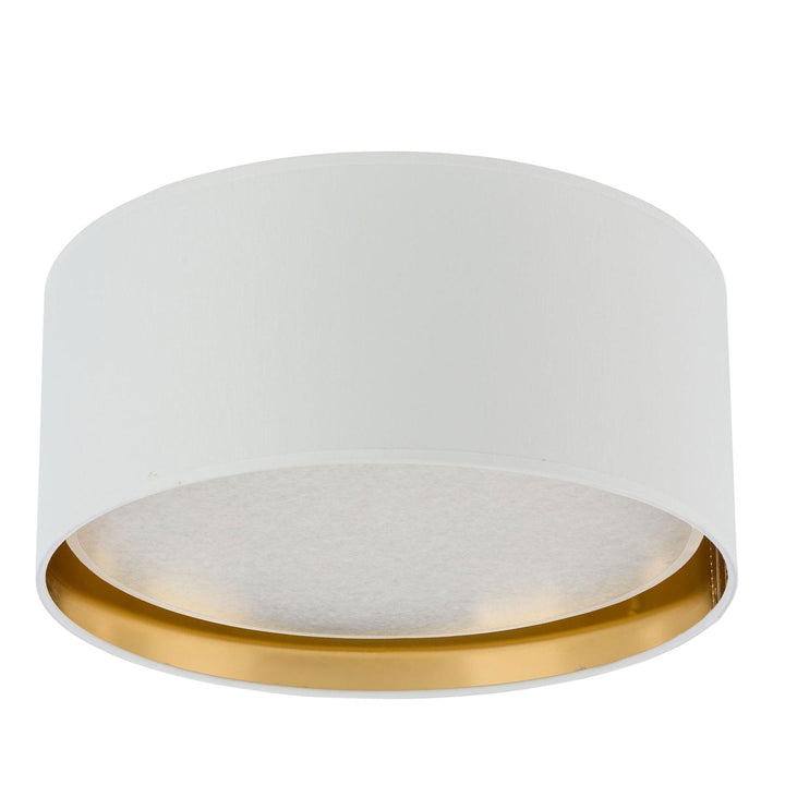 Bilbao taklampe 45 cm-Taklamper-TK Lighting-Hvit / Gullfarget-TK-3379-Lightup.no