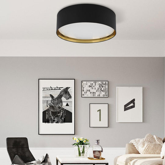 Bilbao taklampe 60 cm-Taklamper-TK Lighting-Svart / Gullfarget-TK-3432-Lightup.no