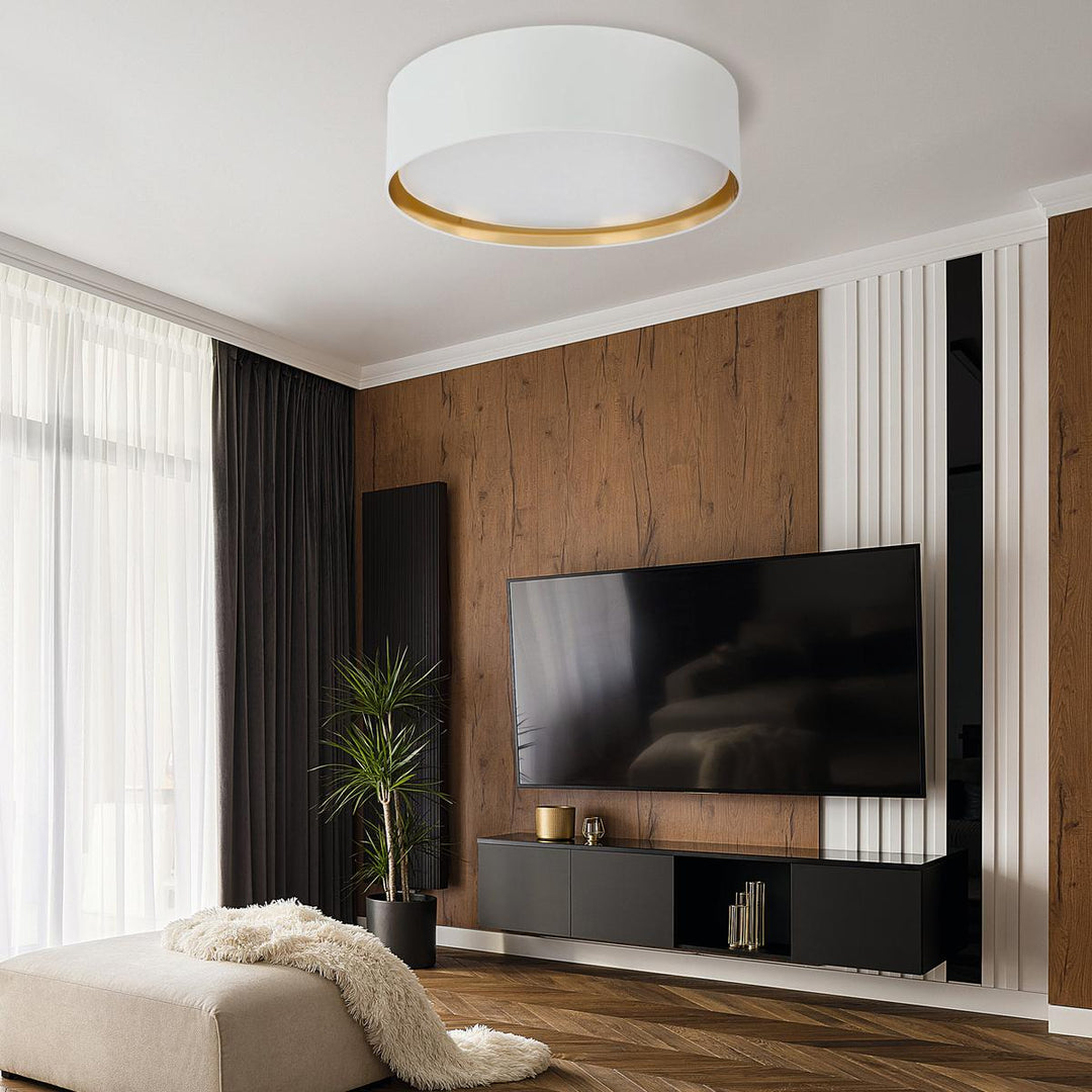 Bilbao taklampe 60 cm-Taklamper-TK Lighting-Svart / Gullfarget-TK-3432-Lightup.no