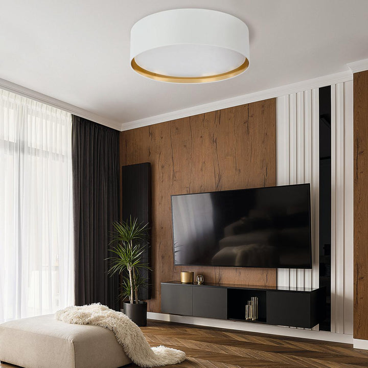 Bilbao taklampe 60 cm-Taklamper-TK Lighting-Svart / Gullfarget-TK-3432-Lightup.no