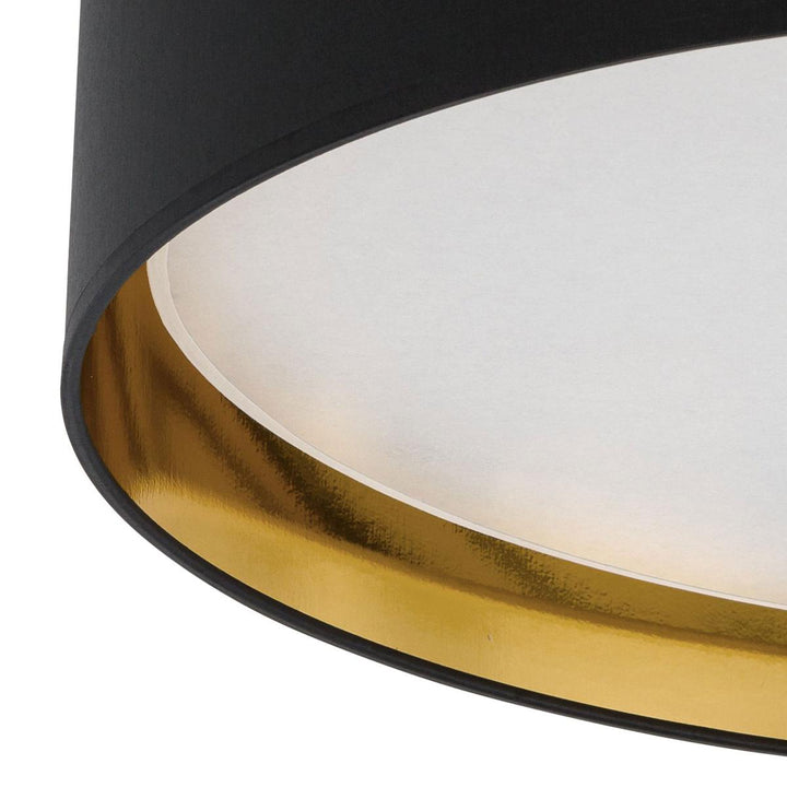 Bilbao taklampe 60 cm-Taklamper-TK Lighting-Svart / Gullfarget-TK-3432-Lightup.no
