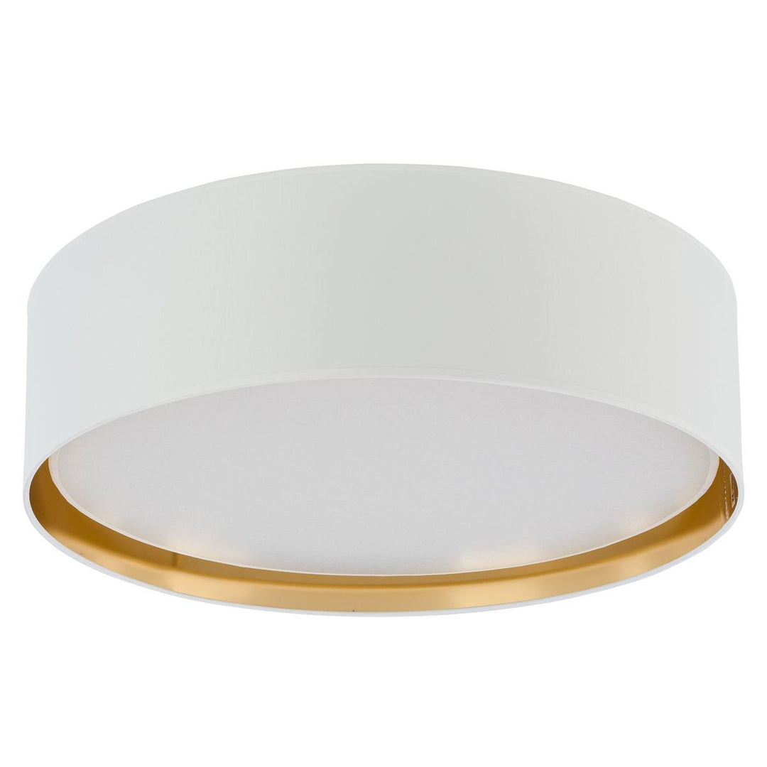Bilbao taklampe 60 cm-Taklamper-TK Lighting-Hvit / Gullfarget-TK-3433-Lightup.no