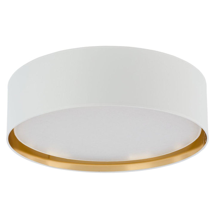 Bilbao taklampe 60 cm-Taklamper-TK Lighting-Hvit / Gullfarget-TK-3433-Lightup.no
