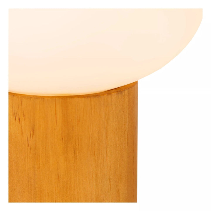 Birtle bordlampe 23 cm-Bordlamper-Lucide-Tre / Hvit-LC05550/10/61-Lightup.no