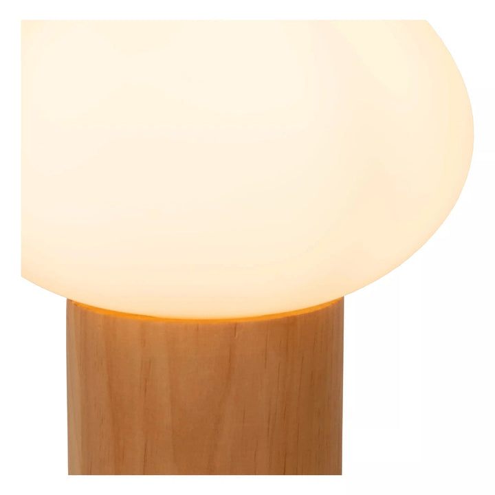 Birtle bordlampe 38 cm-Bordlamper-Lucide-Tre / Hvit-LC05550/20/61-Lightup.no