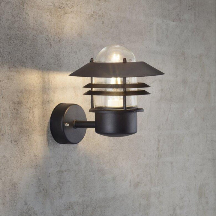 Blokhus vegglampe-Utebelysning vegg klassisk-Nordlux-Svart-25011003-Lightup.no