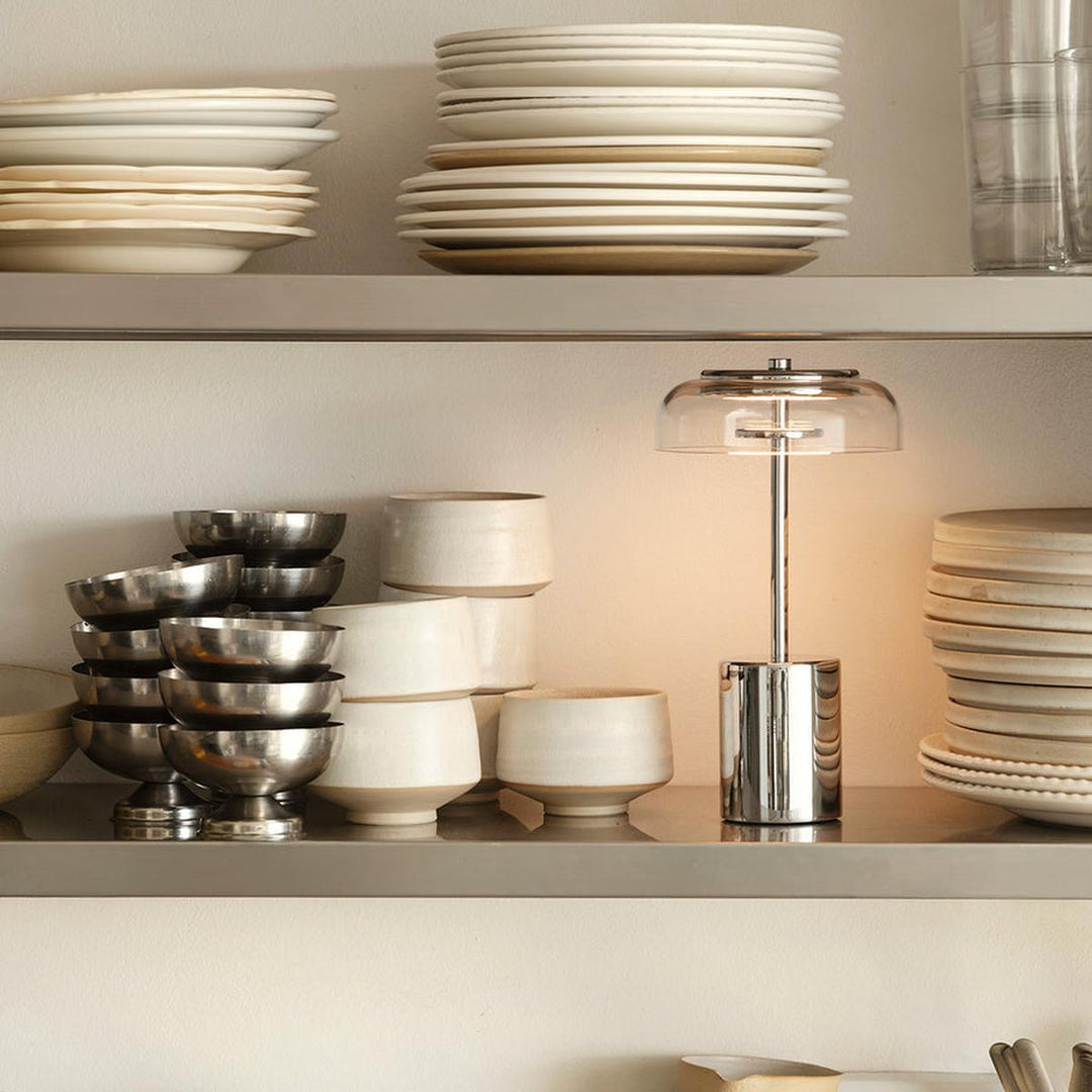 Blossi bærbar bordlampe 3W 2700 Kelvin IP65 - Oppladbar-Bordlamper-Nuura-Svart / Opal-Nua__1028001-Lightup.no