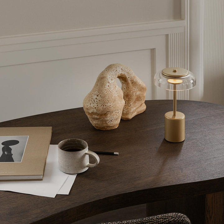 Blossi bærbar bordlampe 3W 2700 Kelvin IP65 - Oppladbar-Bordlamper-Nuura-Svart / Opal-Nua__1028001-Lightup.no