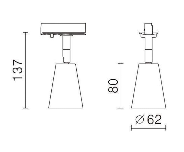 Bocca GU10 spot-Spotskinner 230V-NorDesign-Svart-387570105-Lightup.no