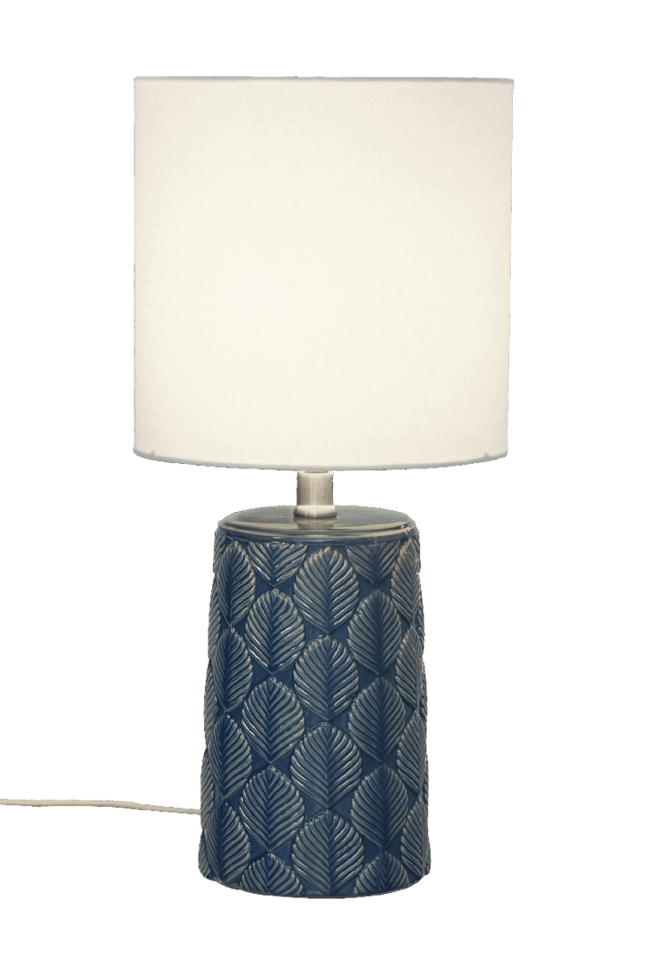 Bodil bordlampe-Bordlamper-Aneta Lighting-Blå/Naturhvit-18309-10-00-Lightup.no