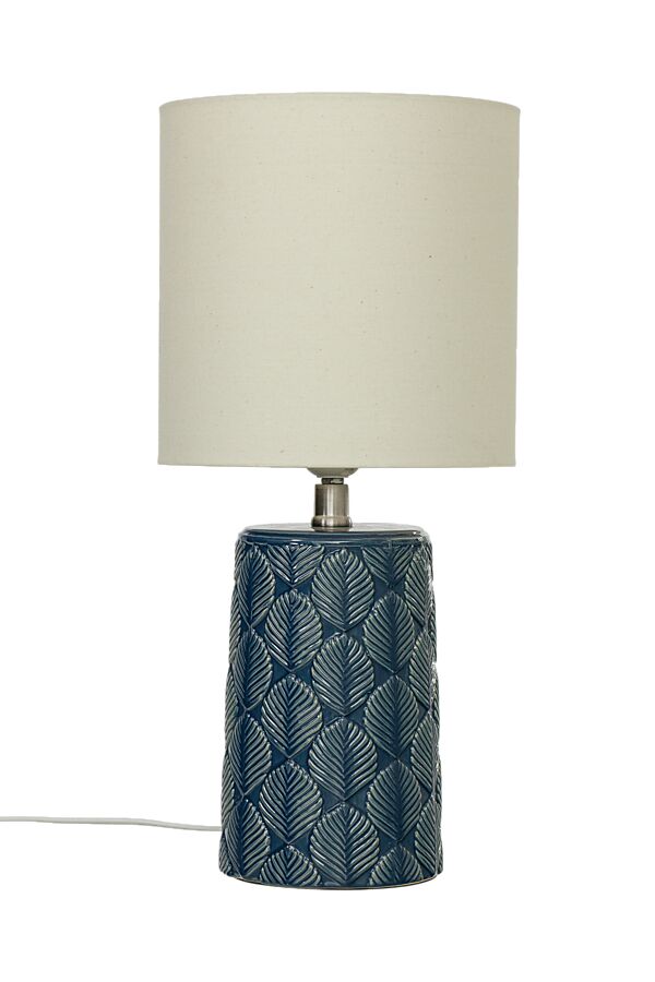 Bodil bordlampe-Bordlamper-Aneta Lighting-Blå/Naturhvit-18309-10-00-Lightup.no