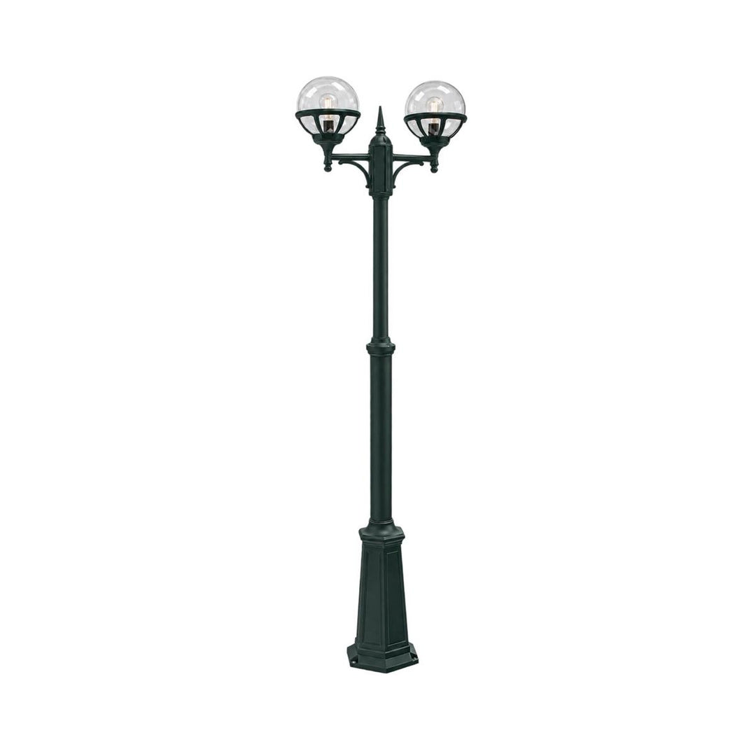 Bologna dobbel 363 stolpe-Utebelysning stolpe-Norlys-Svart / klart glass-3183090-Lightup.no