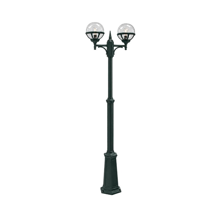Bologna dobbel 363 stolpe-Utebelysning stolpe-Norlys-Svart / klart glass-3183090-Lightup.no